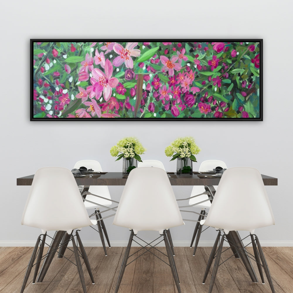 Toile encadrée « Cerisier en fleurs » | Décoration florale pour chambre