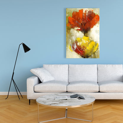 Orange & Yellow Flowers Canvas | Floral & Botanical Decor