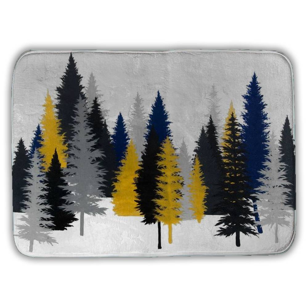 Golden Fir Canvas - Blue Holidays Rustic Home Decor Wall Art