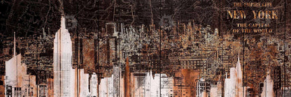 Toile Empire City de New York | Décoration murale pour chambre à coucher