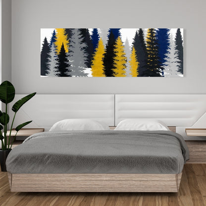 Golden Fir Canvas - Blue Holidays Rustic Home Decor Wall Art