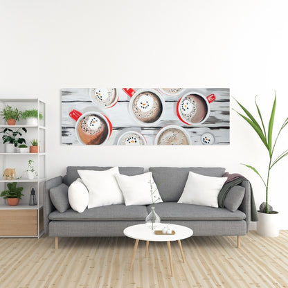 Holiday Hot Chocolate Canvas - Cozy Kitchen Decor Art