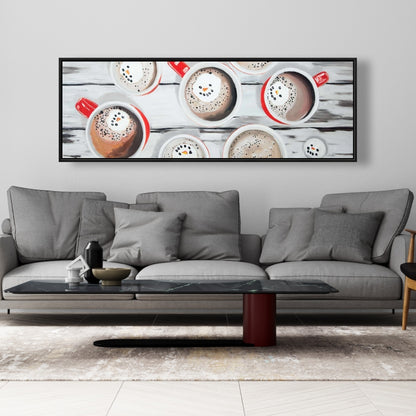 Holiday Hot Chocolate Canvas | Rustic Kitchen Decor Wall Art