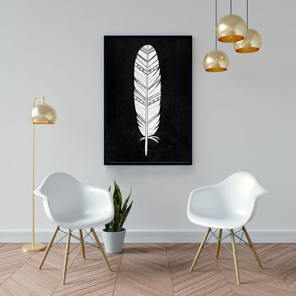 Bohemian Bedroom Animals Canvas | Native American Feather Decor