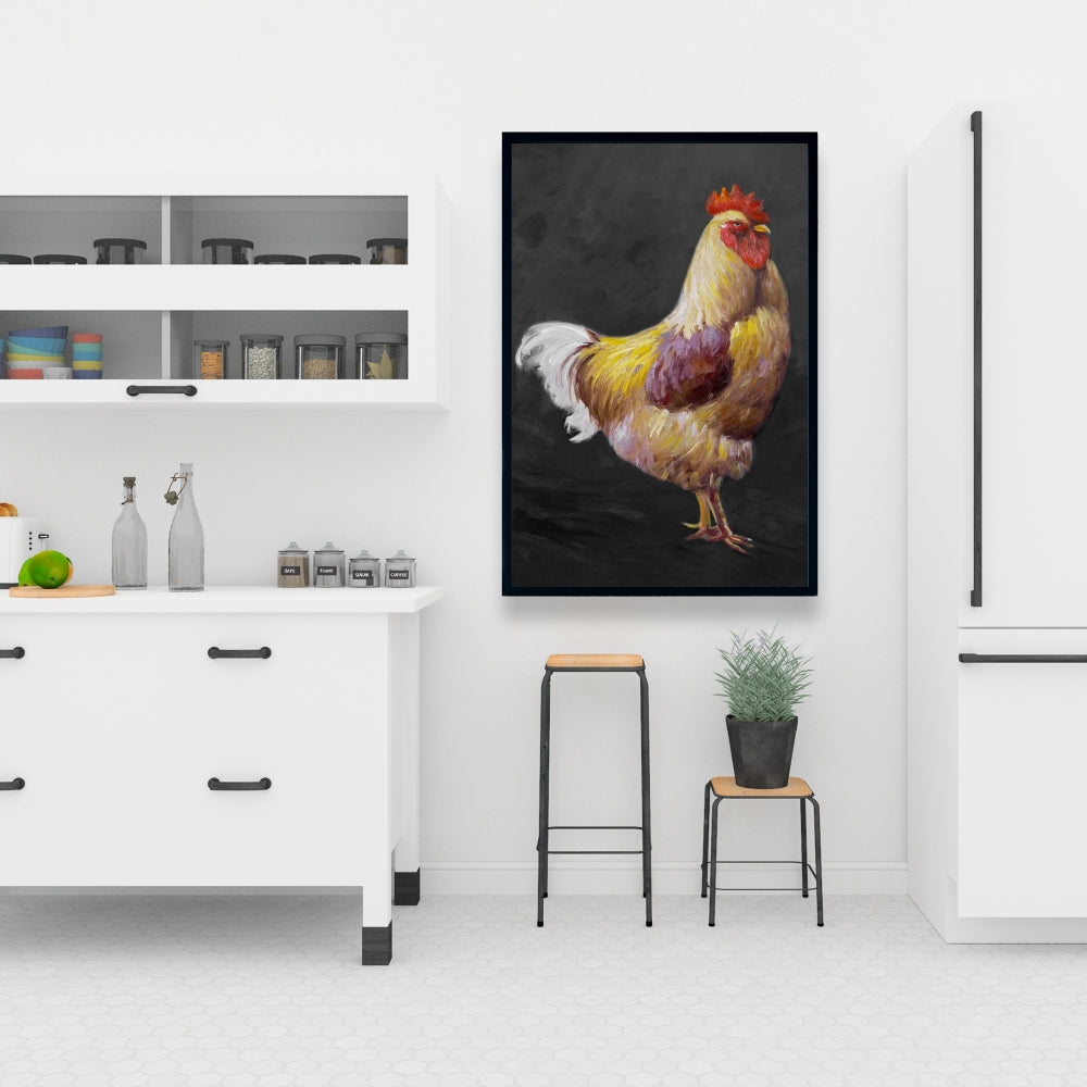 Rustic Animals Kitchen Canvas | Beautiful Rooster 2 Home Decor