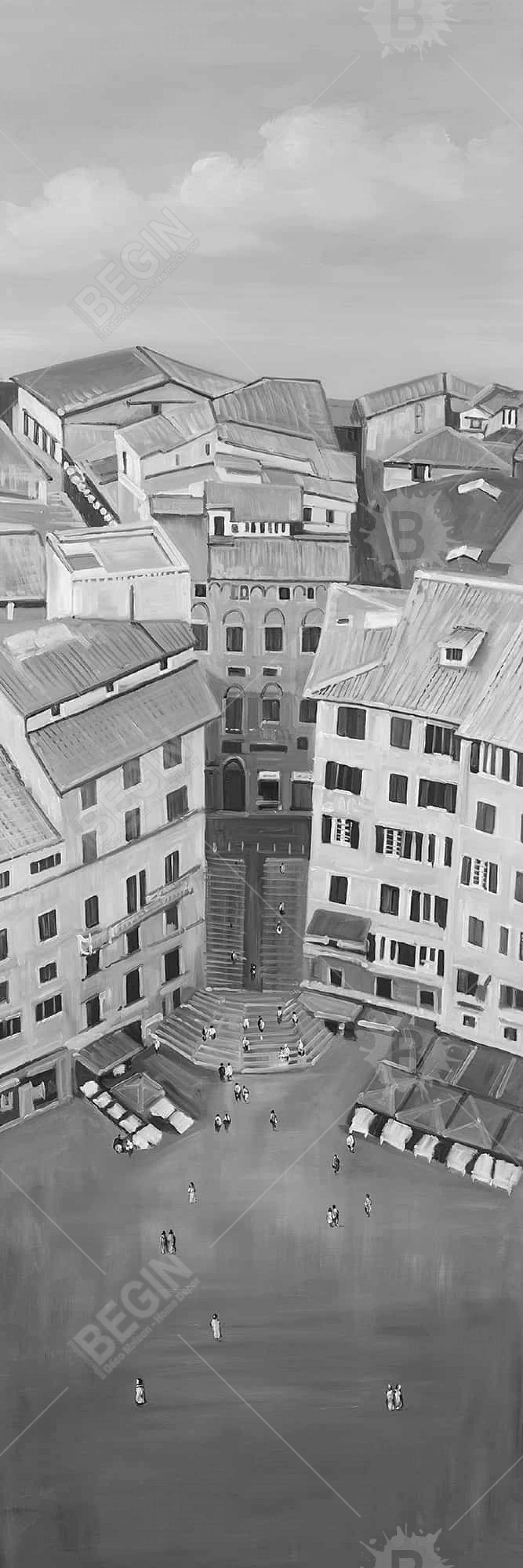 Construire des villes grises – Sienne, Italie – Toile encadrée