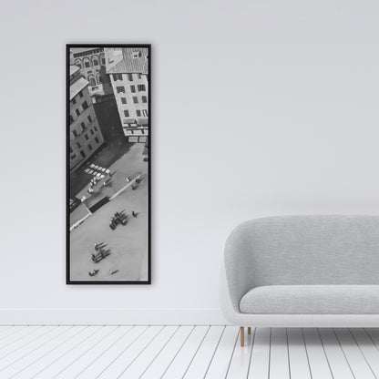 Piazza del Campo Italie Toile monochrome | Art de décoration intérieure