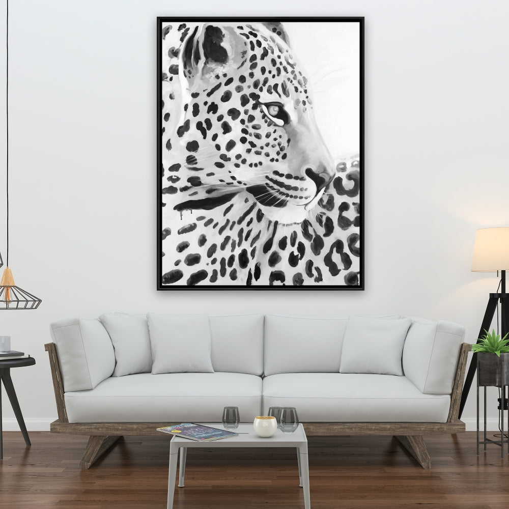 Beautiful Leopard Canvas - African Feline Framed Home Decor