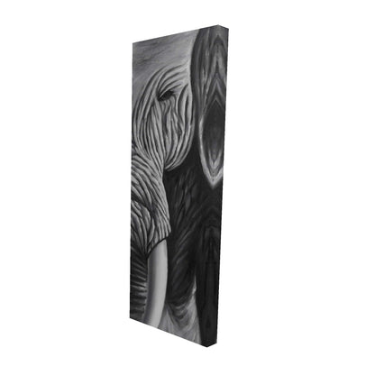 Toile encadrée gris éléphant – Décoration murale élégante pour salon