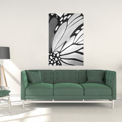 Monarch Wings Closeup Canvas | Insect Art for Home Decor