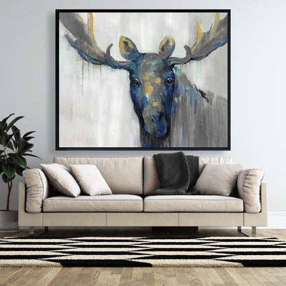 Rustic Deer Livingroom Canvas | Blue Moose Home Decor