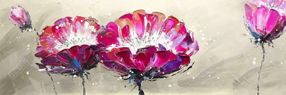 Two Wild Flowers Framed Canvas | Floral Botanical Wall Art