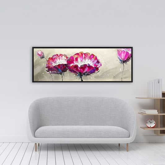 Two Wild Flowers Framed Canvas | Floral Botanical Wall Art