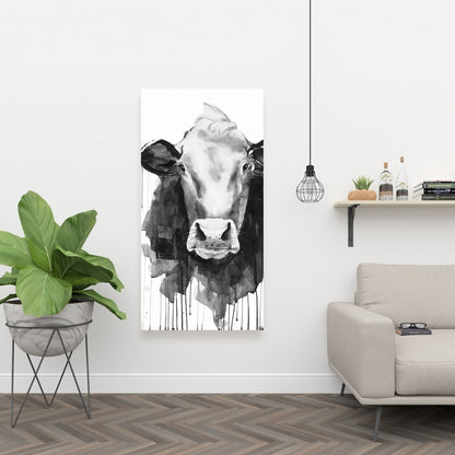 Cow Canvas Art - Farm Animals Kitchen Decor for Home