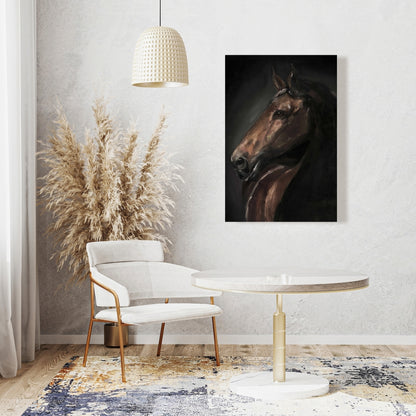 Toile Spirit le Cheval | Décoration de chambre rustique avec animaux de la ferme