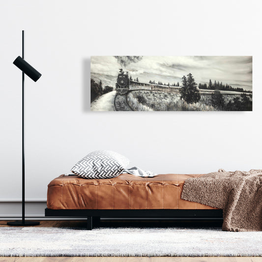 Toile Train à vapeur | Décoration de chambre contemporaine