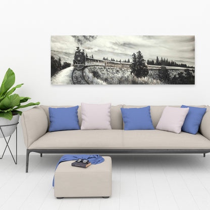 Toile Train à vapeur | Décoration de chambre contemporaine