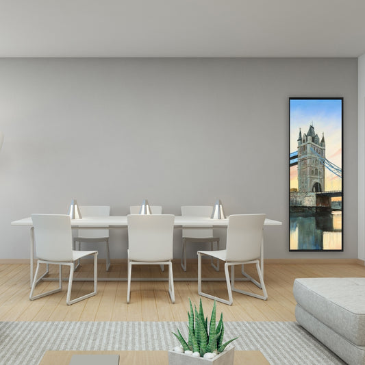 Sunset on London Bridge Canvas | Contemporary Bedroom Decor