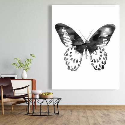 Black Butterfly Minimalist Canvas | Home Decor Wall Art
