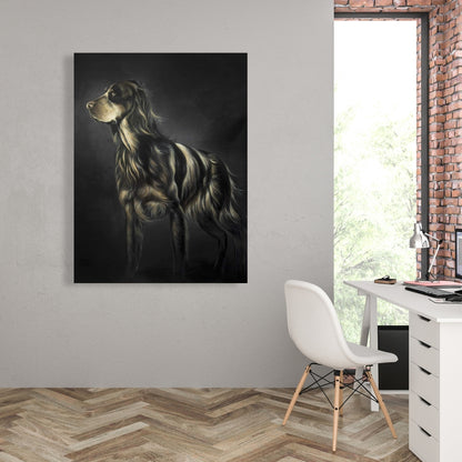 Modern Picard Spaniel Canvas | Livingroom Pet Home Decor