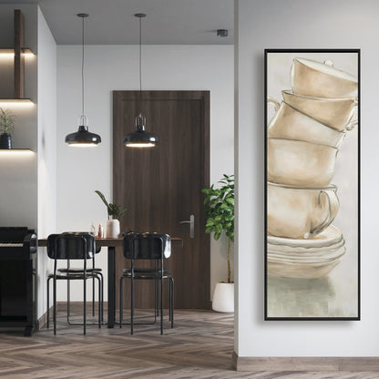 Toiles de tasses à café contemporaines | Décoration murale de cuisine