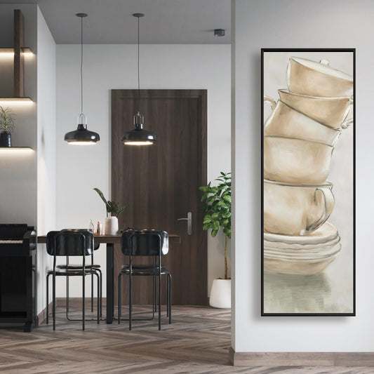 Toiles de tasses à café contemporaines | Décoration murale de cuisine