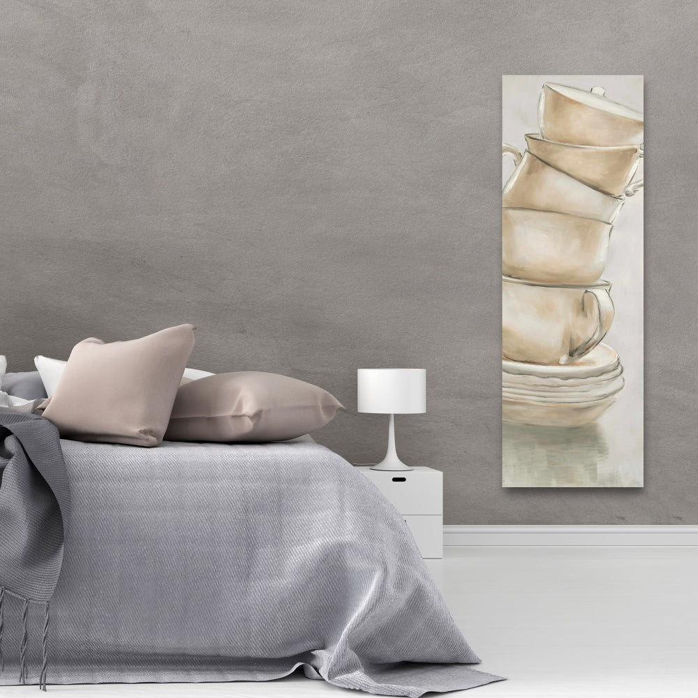 Contemporary Coffee Mugs Canvas | Modern Kitchen Wall Art