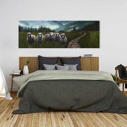 Sheep in the Countryside Canvas | Farm Animal Home Decor
