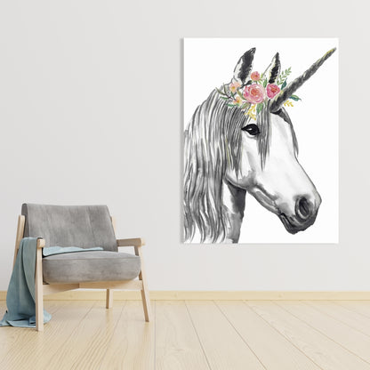 Unicorn Horse Canvas - Magical Bedroom Decor | Home Art Prints