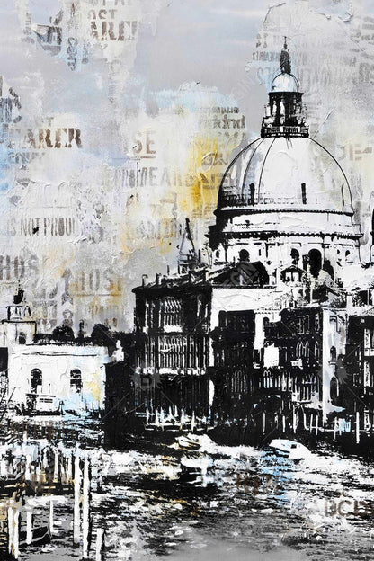 Toile encadrée Basilique de Santa Maria della Salute - Décoration intérieure