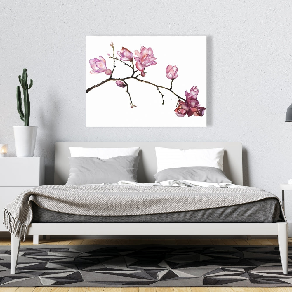 Cherry Blossoms Canvas | Bedroom Botanical Floral Wall Art