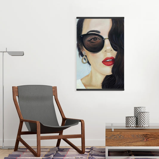 Bedroom Romantic Blue Canvas - Fashionable Sunglasses Decor