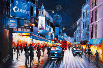 Toile encadrée Soirée Cabaret | Décoration d'intérieur contemporaine