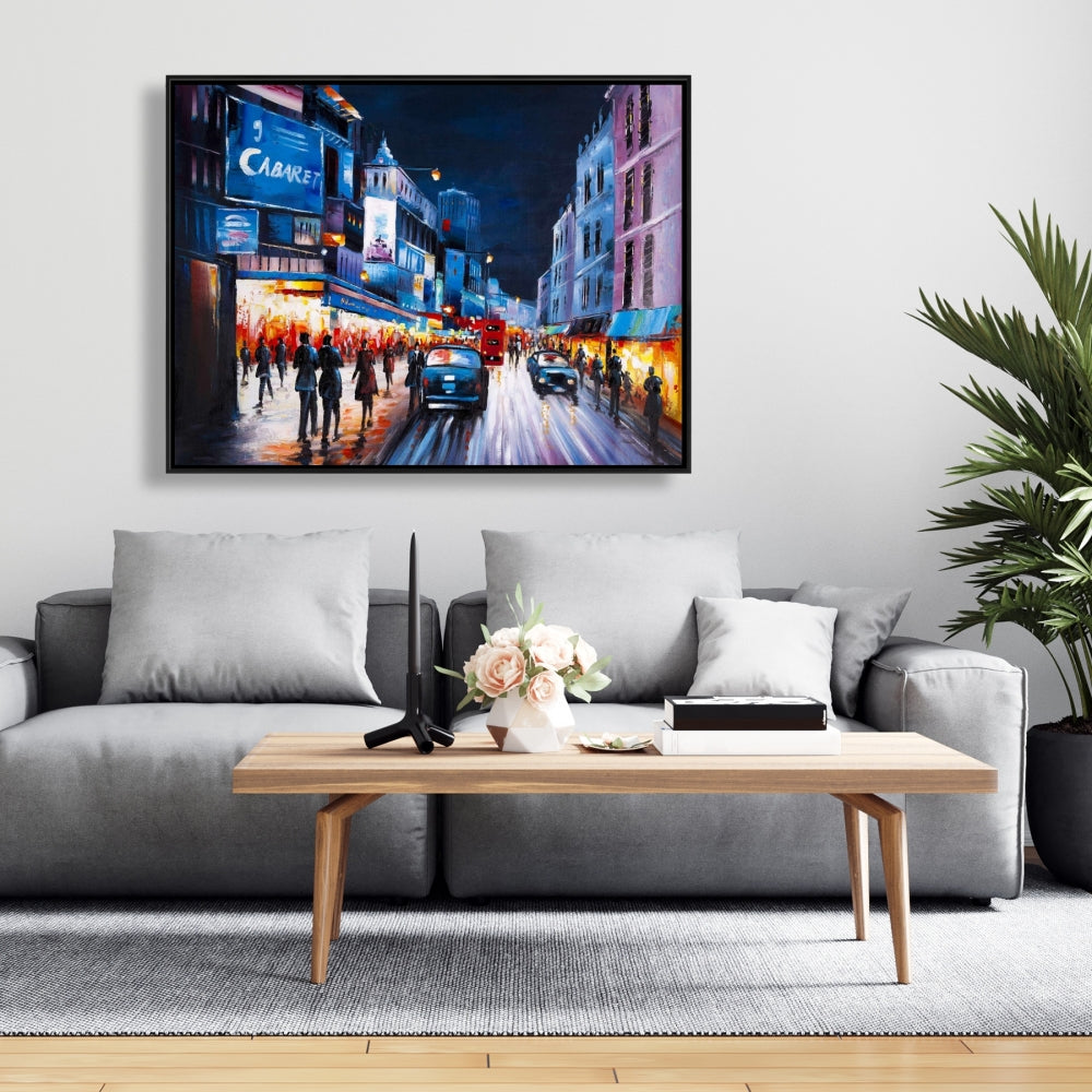 Toile encadrée Soirée Cabaret | Décoration d'intérieur contemporaine