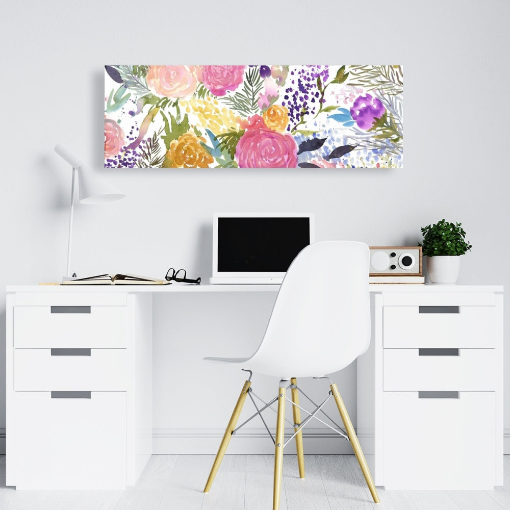 Purple Floral & Botanical Canvas - Bundle of Flowers Decor