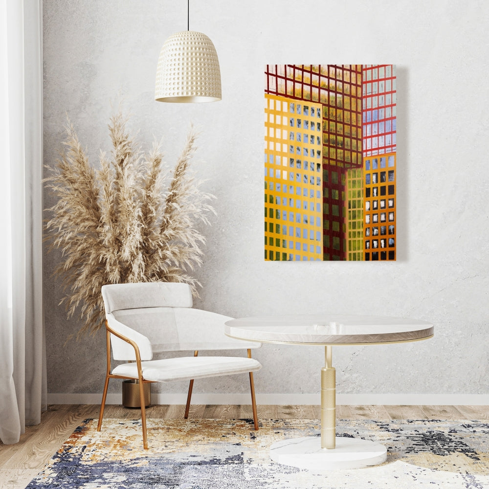 Skyscrapers Canvas - Modern Living Room Decor | Contemporary Art