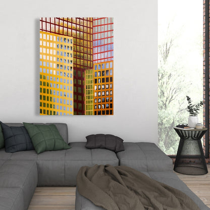 Skyscrapers Canvas - Modern Living Room Decor | Contemporary Art
