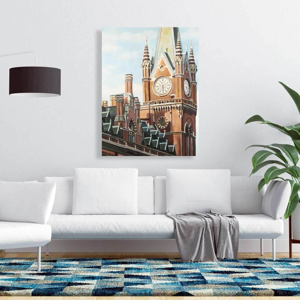 Toile de la gare de St Pancras à Londres – Décoration de chambre hyperréaliste