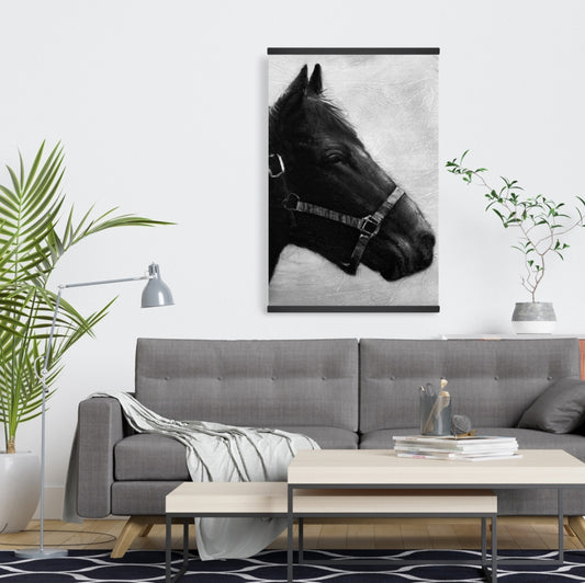 Gallopin the Horse Monochrome Magnetic Canvas - Home Decor
