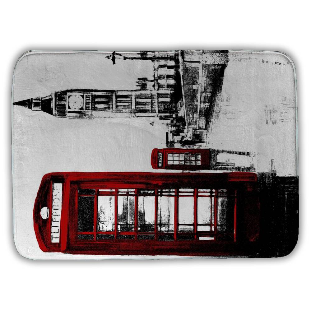 Toile encadrée industrielle : cabine téléphonique et Big Ben, décoration d'intérieur