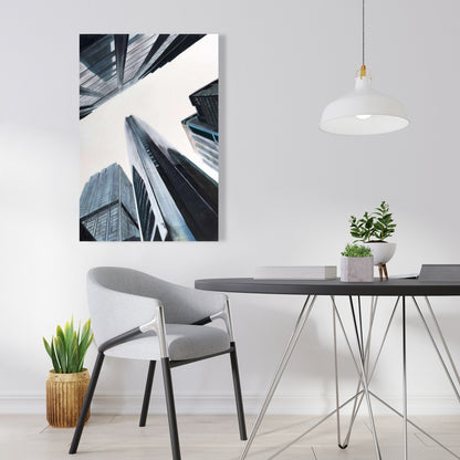 Perspective Skyscraper Canvas - Modern Home Decor Wall Art