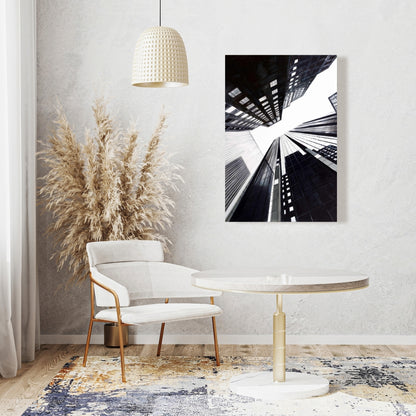 Low-angle City View Canvas | Contemporary Bedroom Decor