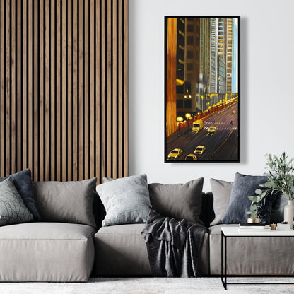 New York City 9th Street Scenic Canvas - Bedroom Wall Art