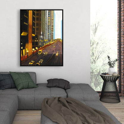 New York City 9th Street Scenic Canvas - Bedroom Wall Art