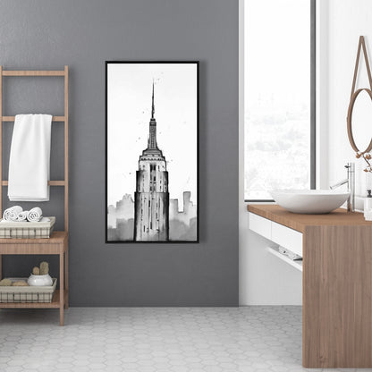 Empire State Building Canvas - Industrial City Home Decor