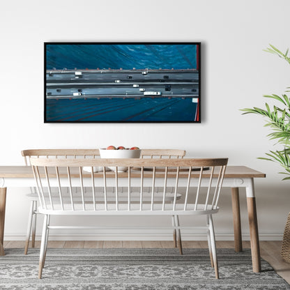 Golden Gate Traffic | American Bedroom Sea Framed Canvas Decor