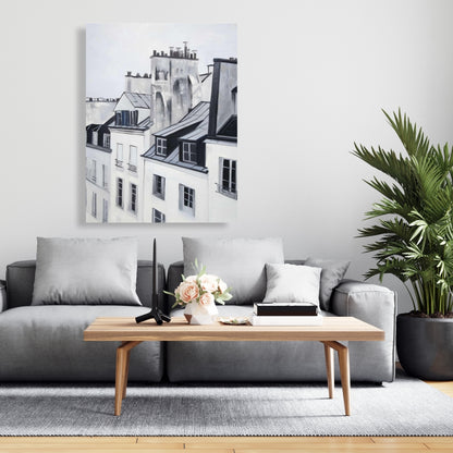Historical Buildings Canvas | Bedroom Decor | Cityscape Art