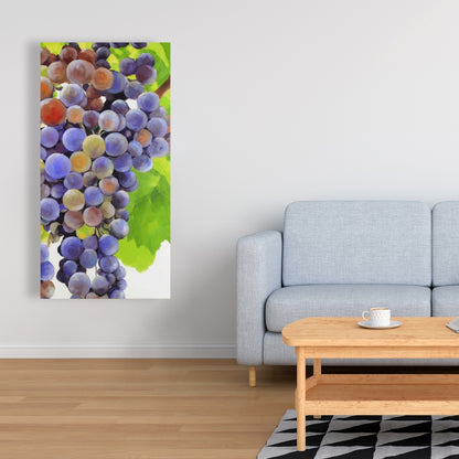 Toile de cuisine Grappe de raisin - Décoration murale