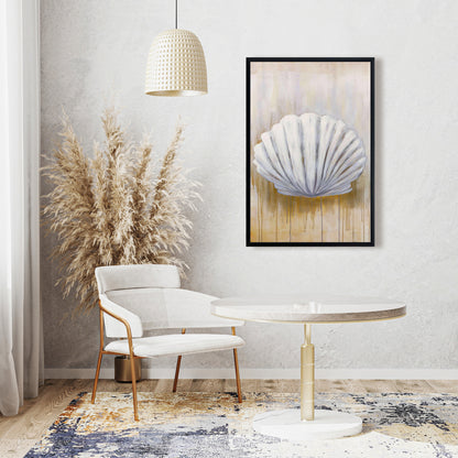 White Contemporary Animals Framed Canvas - Feston Shell Decor