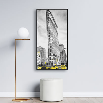 Toile encadrée « Schéma du Flatiron Building » | Décoration d'intérieur à New York